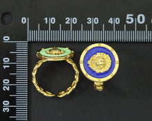 Load image into Gallery viewer, Enamel Lion Head Adjustable Ring, Sku#X297