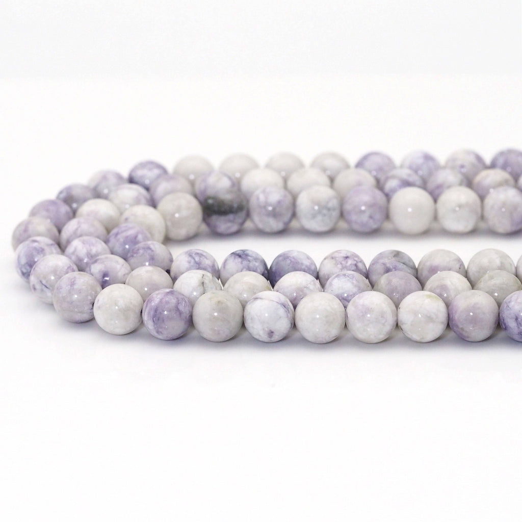 Genuine South Africa Light Purple Turquoise, 6mm/8mm/10mm Round Smooth Beads, Sku#U1609