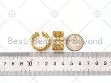 Load image into Gallery viewer, CZ Hexagon Patten Adjustable Ring, Sku#X245