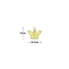 Load image into Gallery viewer, Gold Nugget Texture Butterfly Charm Pendant,Sku#LX856