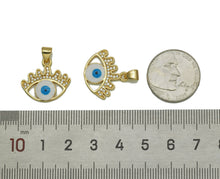 Load image into Gallery viewer, CZ Enamel Evil Eye Charm, Sku#JL97