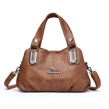 Load image into Gallery viewer, Women's Soft PU Leather Bucket Handbag – Retro European Style