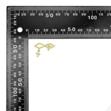 Load image into Gallery viewer, Gold Infinity With Cross Pendant Shape Charm Pendant, Sku#LK1053