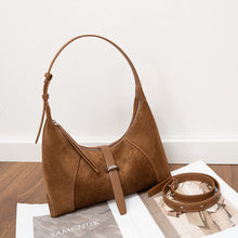 Load image into Gallery viewer, Elegant Genuine Leather Shoulder Bag - Korean Style Crossbody Dumpling Bag for Women