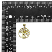 Load image into Gallery viewer, Gold CZ Under the Tree Charm, Sku#LD420
