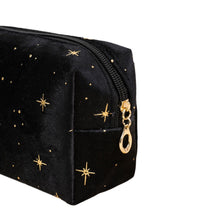 Load image into Gallery viewer, Velvet Cosmetic Bag - Portable Makeup Storage Organizer with Zipper