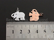 Load image into Gallery viewer, CZ Micro Pave Elephant Shaped Pendant/Charm, Cubic Zirconia