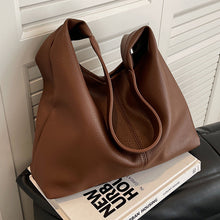 Load image into Gallery viewer, Women's PU Leather Tote Crossbody Shoulder Bag – Everyday Commuter Handbag | Black, Coffee, Brown, Khaki