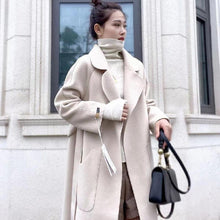 Load image into Gallery viewer, Double-faced Cashmere Coat Women's Mid-length Over The Knee