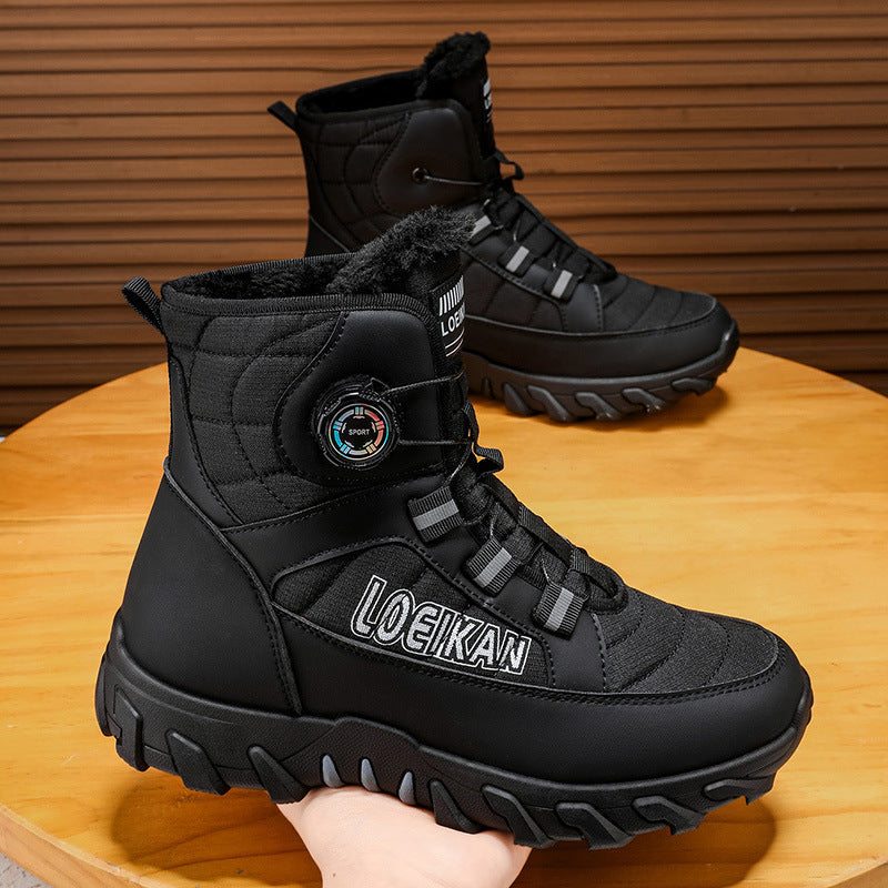 Men's Winter Hiking & Casual Sports Shoes | Warm Non-Slip Thick Sole Sneakers
