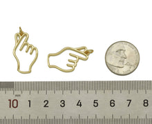 Load image into Gallery viewer, Love You Hand Gesture Charm, Sku#F1465