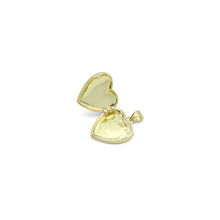 Load image into Gallery viewer, Gold Opal Heart Locket Charm Pendant, Sku#LX689