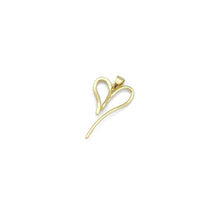 Load image into Gallery viewer, Gold CZ Heart Sahpe Charm, Sku#LK886