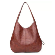 Load image into Gallery viewer, Women's Vintage Large Capacity Shoulder Bag – Retro PU Leather Envelope Handbag