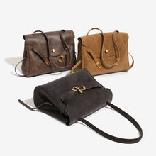 Load image into Gallery viewer, Retro Leather Shoulder Bag - Genuine Leather Minimalist Handbag for Women
