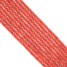 Load image into Gallery viewer, 4x6mm Quality Orange Coral Smooth Rondelle Beads, Sku#U1974
