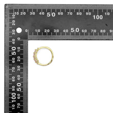 Load image into Gallery viewer, Gold Silver Pink Clear CZ Adjustable Ring, Sku#A150