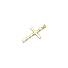 Load image into Gallery viewer, Gold Silver Clear CZ Cross Charm Pendant, Sku#LD636