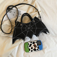 Load image into Gallery viewer, Women's Spider Web Crossbody Bag - Gothic Halloween Shoulder Handbag