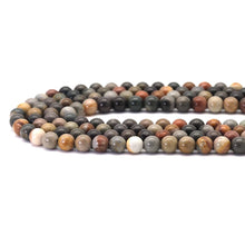 Load image into Gallery viewer, Genuine American Picture Jasper Round Smooth Beads, 8mm/10mm, Sku#U1726