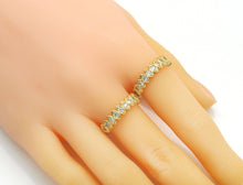Load image into Gallery viewer, Gold Evil Eye Marquise Shape CZ Adjustable Ring, Sku#X370
