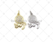 Load image into Gallery viewer, CZ Octopus Charm,Sku#JD14