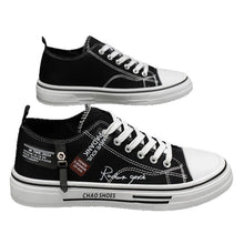 Load image into Gallery viewer, Men's Breathable Canvas Sneakers | Lace-Up Casual Shoes