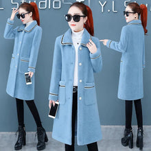 Load image into Gallery viewer, Women's Mid-length Faux Mink Fleece Coat