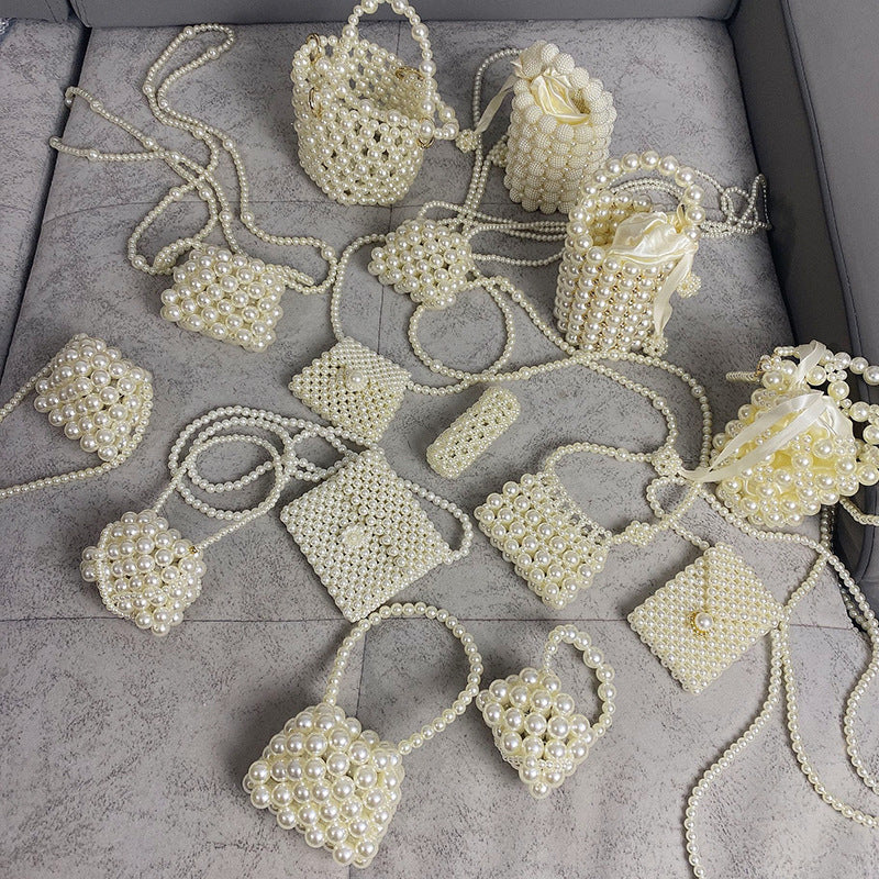 Handwoven Pearl Crossbody Bag