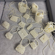Load image into Gallery viewer, Handwoven Pearl Crossbody Bag