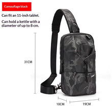 Load image into Gallery viewer, Men's Large Capacity Crossbody Chest Bag - Waterproof Oxford Cloth Cycling Sling Bag by Sarah Express