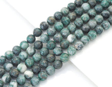 Load image into Gallery viewer, Genuine Pyrite in Jade Round Smooth Beads, 6mm/8mm/10mm/12mm, Sku#U1460