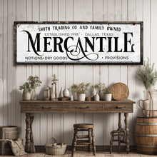 Load image into Gallery viewer, Family Owned Mercantile Sign