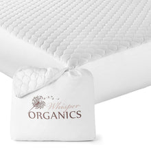 Load image into Gallery viewer, Organic Cotton Quilted Mattress Pad Protector