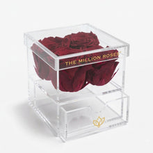 Load image into Gallery viewer, Acrylic 4 Drawer Box | Magenta Roses