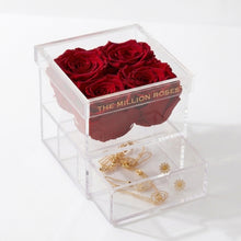 Load image into Gallery viewer, Acrylic 4 Drawer Box | Red Roses