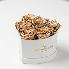 Load image into Gallery viewer, Baby Heart Beige Box | Gold Roses