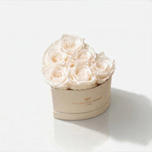 Load image into Gallery viewer, Baby Heart Beige Box | White Roses