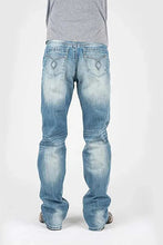 Load image into Gallery viewer, Tin Haul Regular Joe with Grey Diamond Stitch (Light Wash) - Men's Bootcut Jeans
