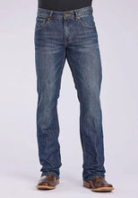 Load image into Gallery viewer, Tin Haul 1660 Jagger Fit Embroidered Pocket (Dark Wash) - Men's Bootcut Jeans