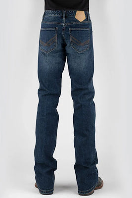 Tin Haul 1661 Jagger Stretch Fit (Dark Wash) - Men's Bootcut Jeans