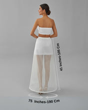 Load image into Gallery viewer, A-line Wedding Dress Underskirt, White Petticoat, One Hoop Skirt