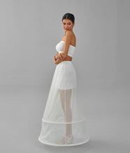 Load image into Gallery viewer, Two  Hoop Skirt , A-line Wedding Dress Underskirt, White Petticoat