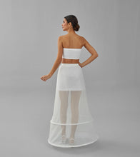 Load image into Gallery viewer, Two  Hoop Skirt , A-line Wedding Dress Underskirt, White Petticoat