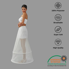 Load image into Gallery viewer, Two  Hoop Skirt , A-line Wedding Dress Underskirt, White Petticoat