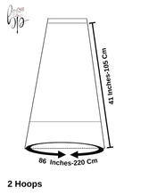 Load image into Gallery viewer, Two  Hoop Skirt , A-line Wedding Dress Underskirt, White Petticoat