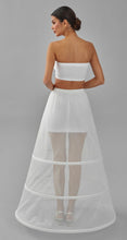 Load image into Gallery viewer, A-line Wedding Dress Underskirt, White Petticoat Skirt, Three Hoop Skirt