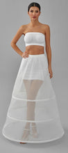 Load image into Gallery viewer, A-line Wedding Dress Underskirt, White Petticoat Skirt, Three Hoop Skirt