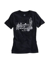 Load image into Gallery viewer, Tin Haul Desert Lines (Black) - Women's T-Shirt