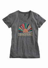 Load image into Gallery viewer, Tin Haul Hello Sunshine (Grey) - Women's T-Shirt